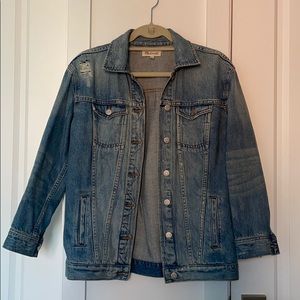 New Madewell Oversized Jean Jacket Denim